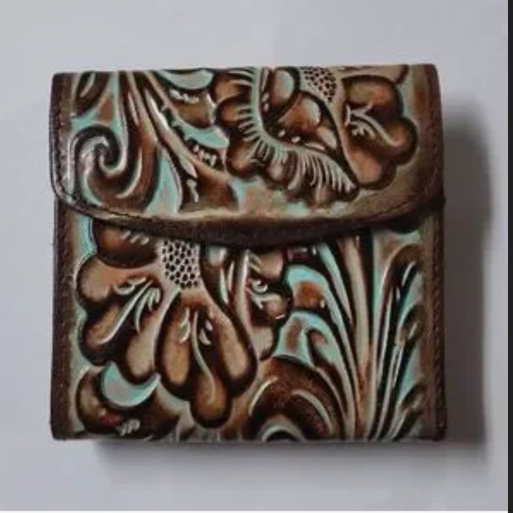 Patricia Nash hand tooled leather wallet